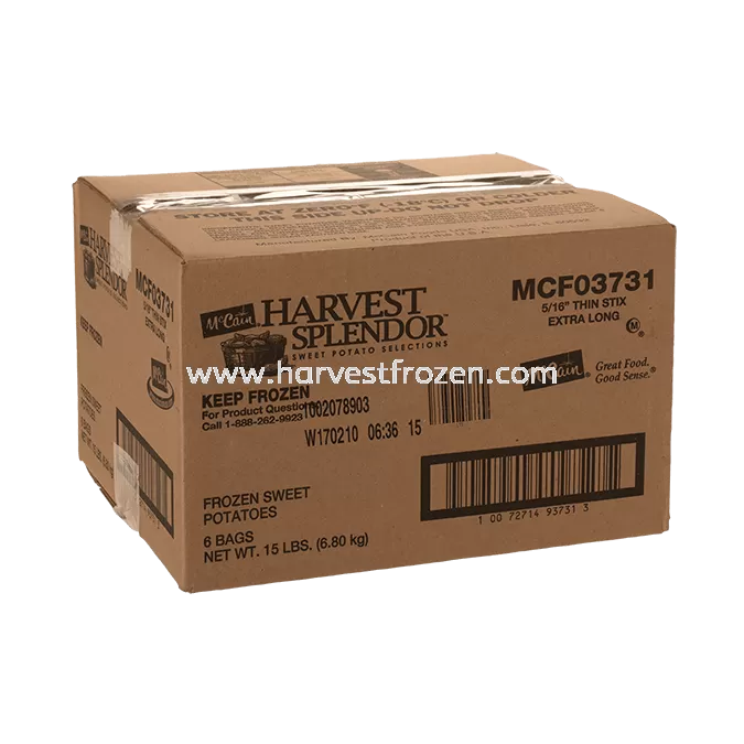 McCain Harvest Splendor Sweet Potato Thin Fries 5/16″ XL