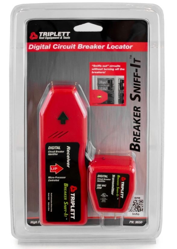 BREAKER SNIFF IT™ MICRO-PROCESSOR CIRCUIT BREAKER LOCATOR: 120/220 VAC TRANSMITTER - (9650)