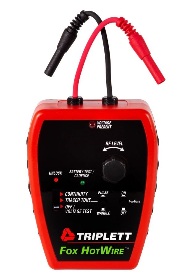 FOX & HOUND HOTWIRE™ LIVE WIRE TONE & PROBE KIT: TRACE LIVE 120/220VAC POWER LINES - (3388)