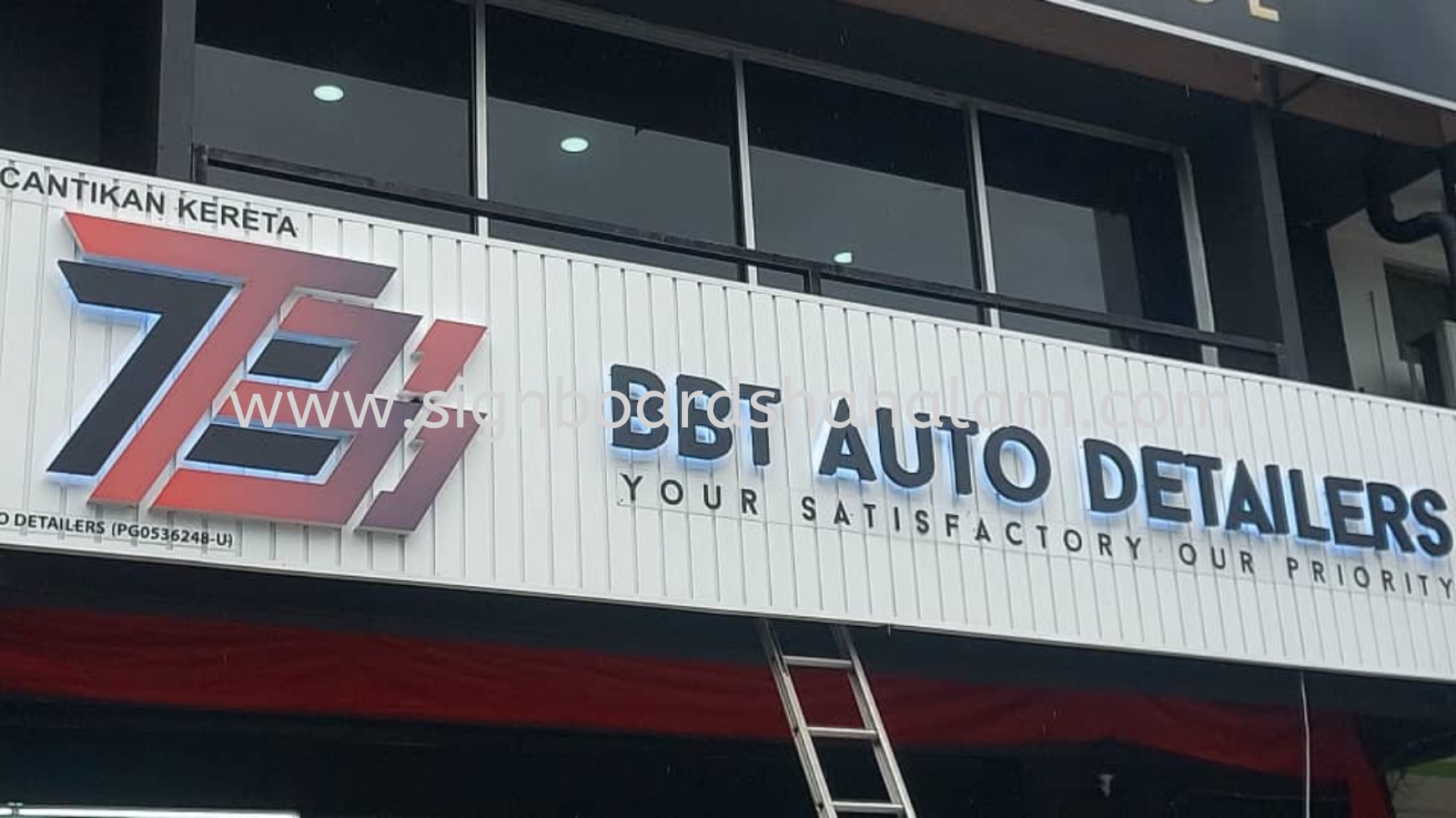 BBT Auto Details Subang Jaya - Aluminum Panel Base With 3D LED Backlit 