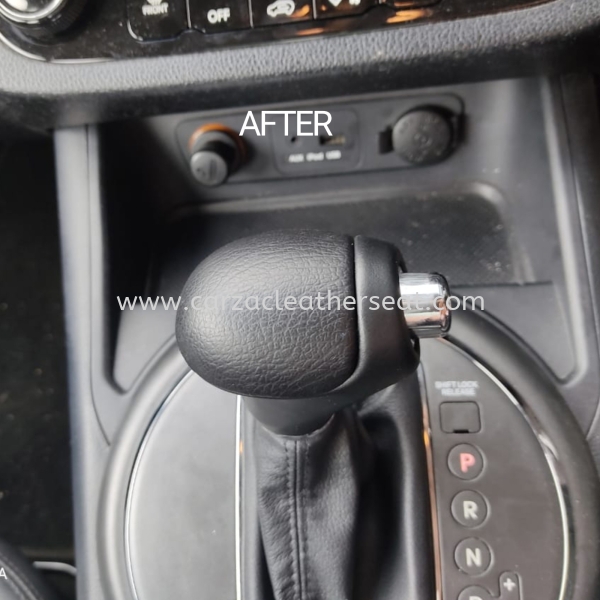 KIA SPORTAGE GEAR KNOB REPLACE LEATHER 