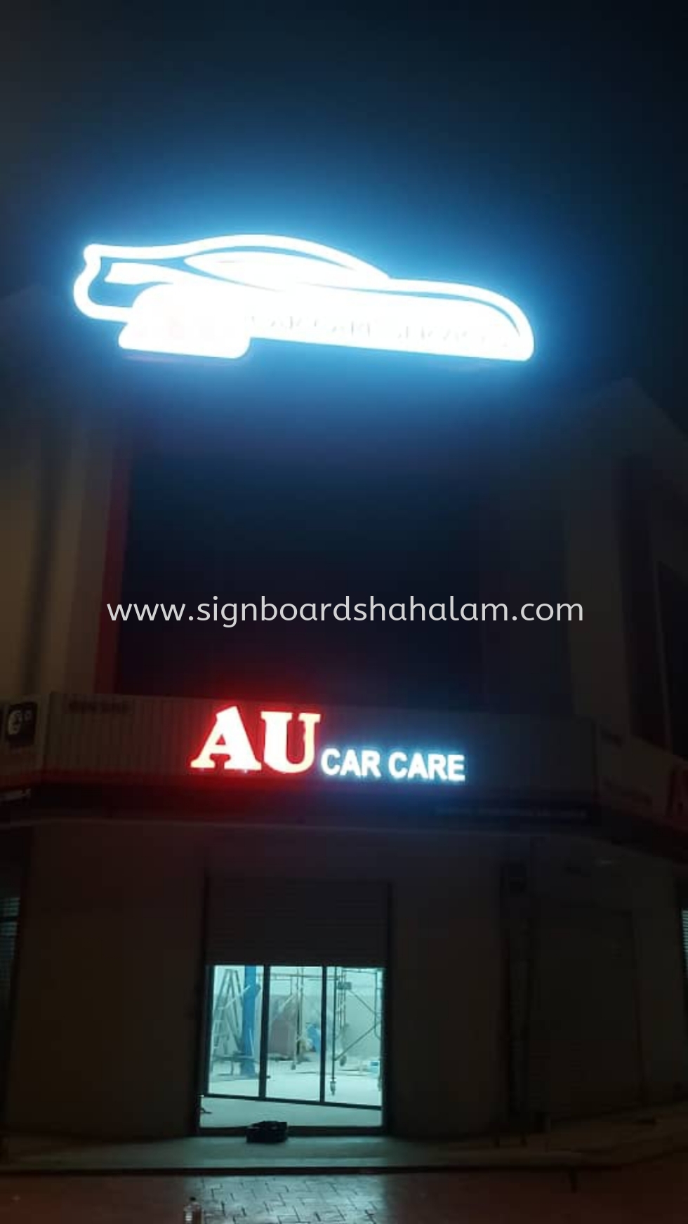 Au Car Alam Impian  -Aluminium Panel Base With 3D LED Frontlit Signboard 