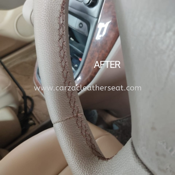 TOYOTA HARRIER STEERING WHEEL REPLACE LEATHER 