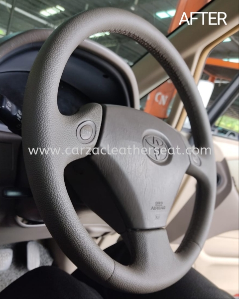 TOYOTA HARRIER STEERING WHEEL REPLACE LEATHER 