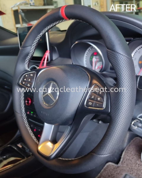 MERCEDES CLA STEERING WHEEL REPLACE LEATHER 