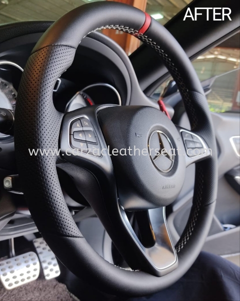 MERCEDES CLA STEERING WHEEL REPLACE LEATHER 