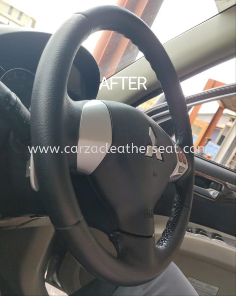 MITSUBISHI PAJERO STEERING WHEEL REPLACE LEATHER 