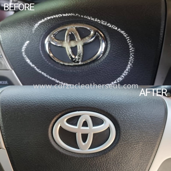 TOYOTA VELLFIRE STEERING WHEEL REPLACE LEATHER