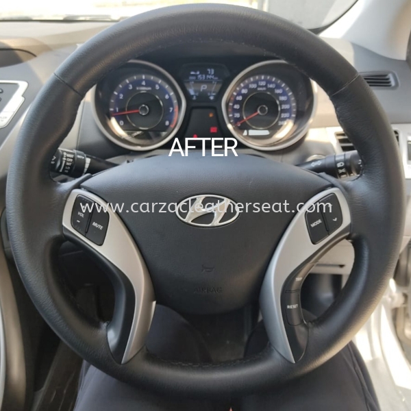 HYUNDAI ELANTRA STEERING WHEEL REPLACE LEATHER 