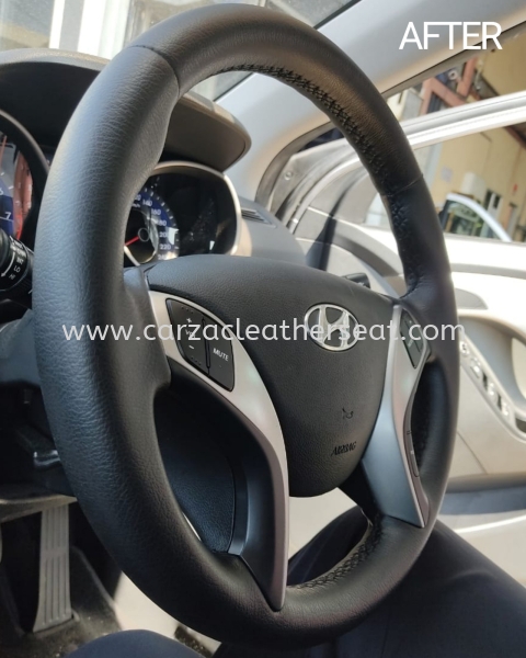 HYUNDAI ELANTRA STEERING WHEEL REPLACE LEATHER 