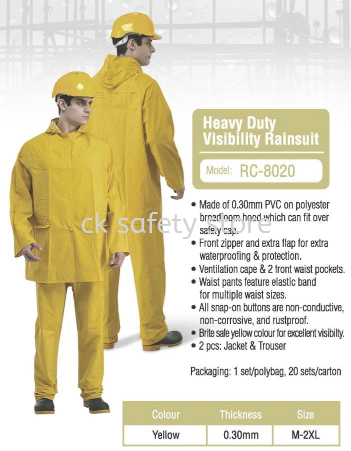 Heavy Duty Visibility Rainsuit (RC-8020)