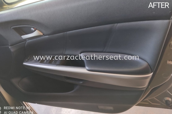 HONDA ACCORD DOOR PANEL WRAPPING REPLACE LEATHER  & HANDLE METALLIC SPRAY