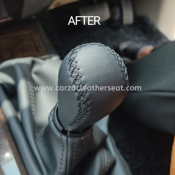 GEAR KNOB & COVER REPLACE LEATHER 