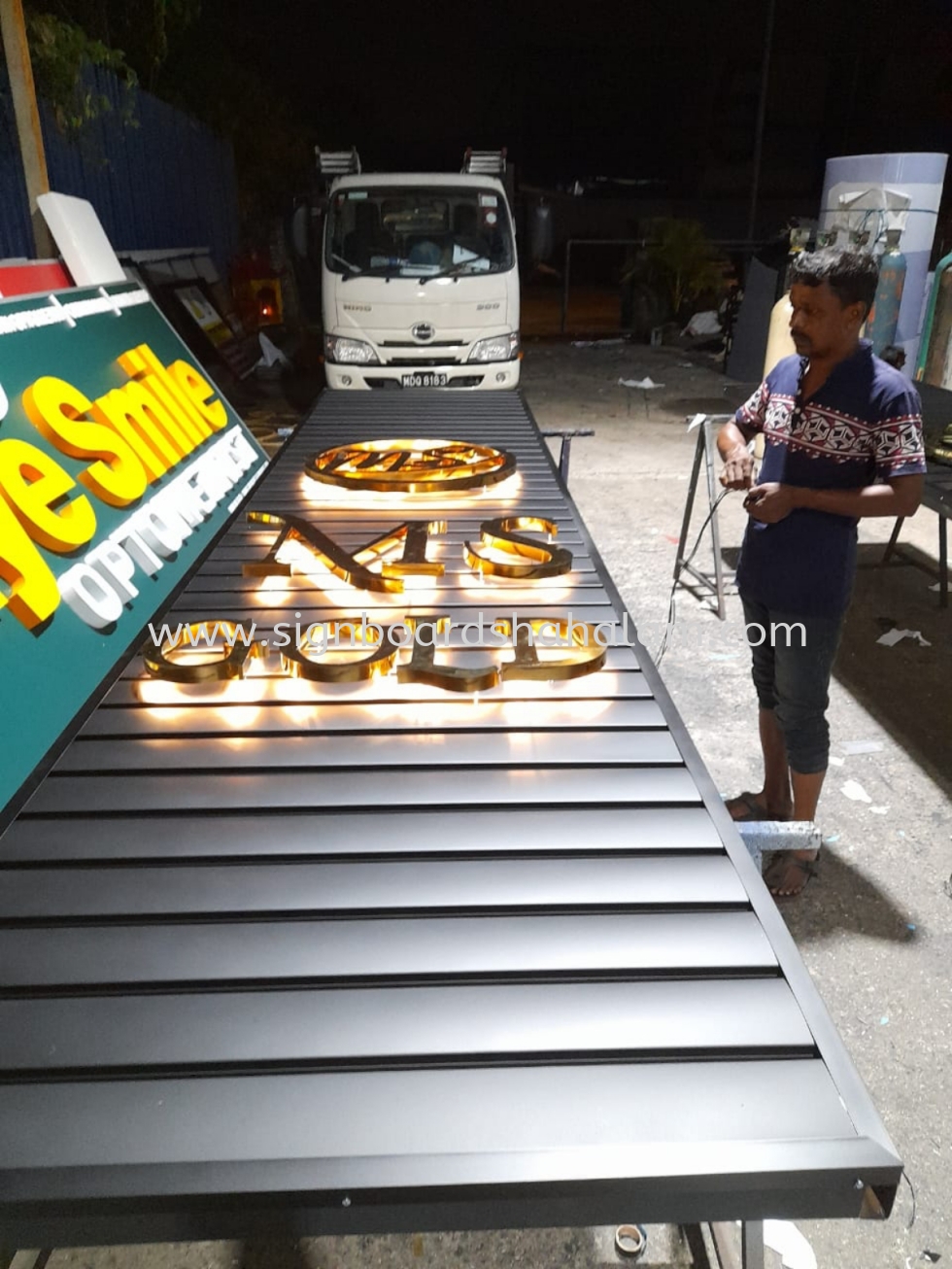 Ms Gold Klang - Aluminum Panel Base With 3D LED Backlit 