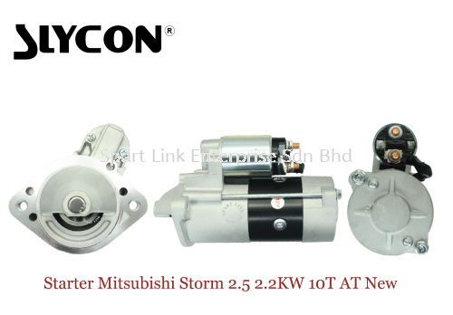 Starter Mitsubishi Storm L200 Y1996-Y2006 (SLYCON) 2.5 12V 2.2KW 10T Auto New