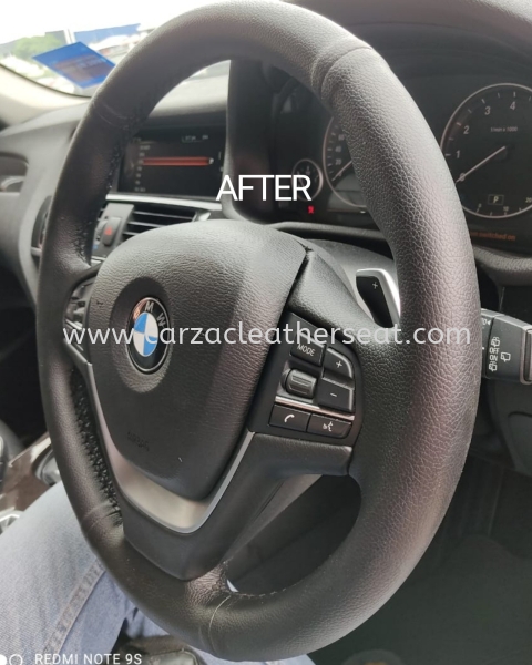 BMW X3 STEERING WHEEL REPLACE LEATHER 