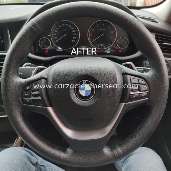 BMW X3 STEERING WHEEL REPLACE LEATHER 