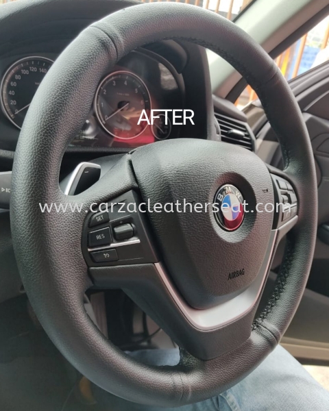 BMW X3 STEERING WHEEL REPLACE LEATHER 