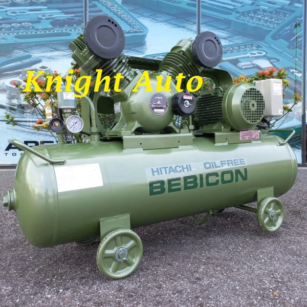 Hitachi Oil-Free Bebicon Air Compressor 2.2OP-9.5G5A 3hp 8Bar