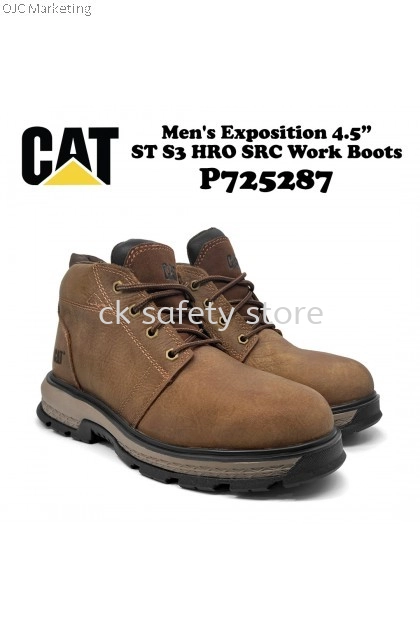 CATERPILLAR MEN'S EXPOSITION 4.5" ST S3 HRO SRC WORK BOOTS P725287