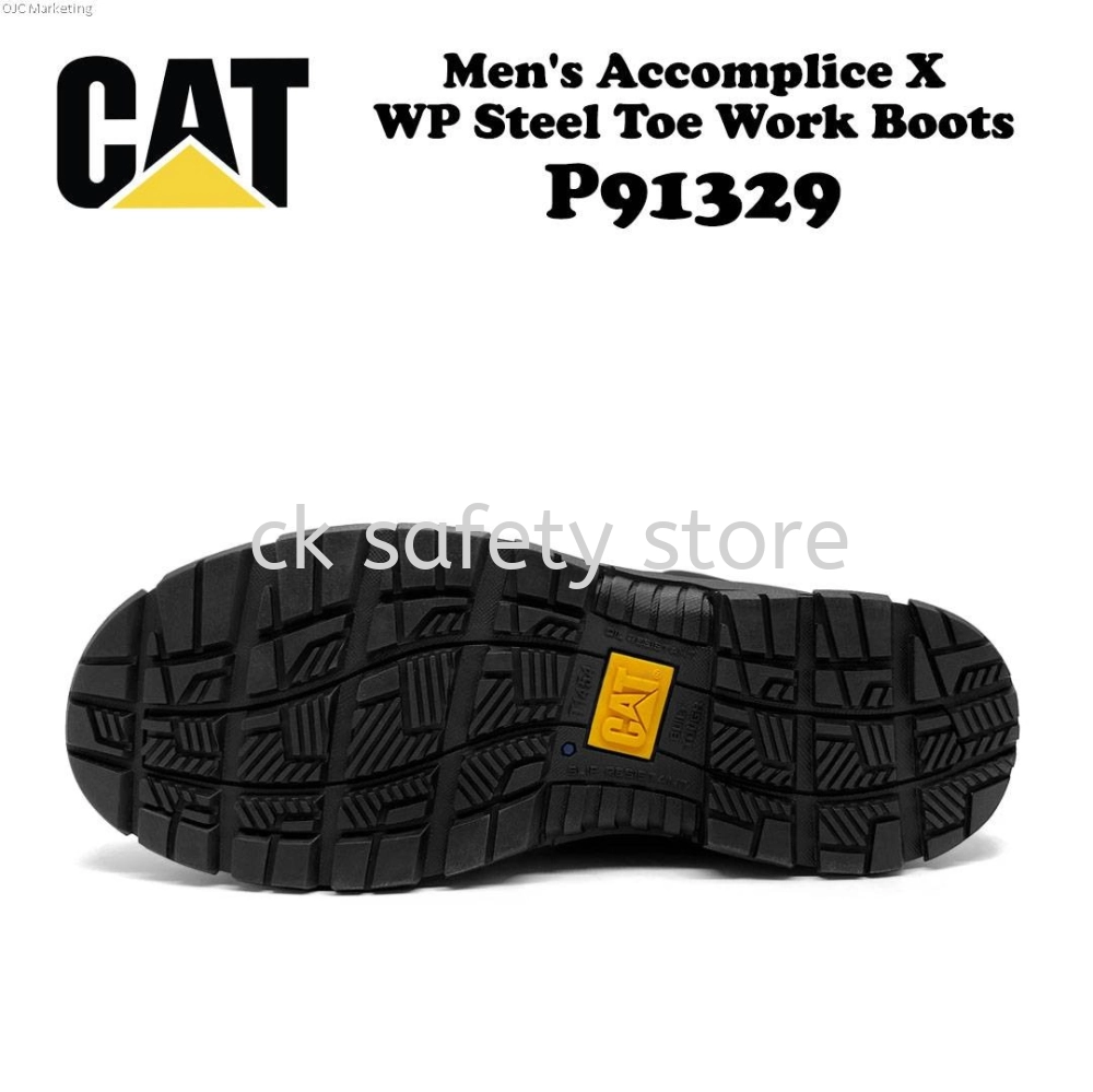 CATTERPILLAR MEN'S ACCOMPLICE X WATERPROOF STEEL TOE WORK BOOT P91329