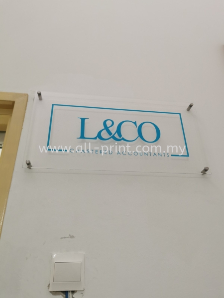 L & CO Setia Taipan - Acrylic Signage