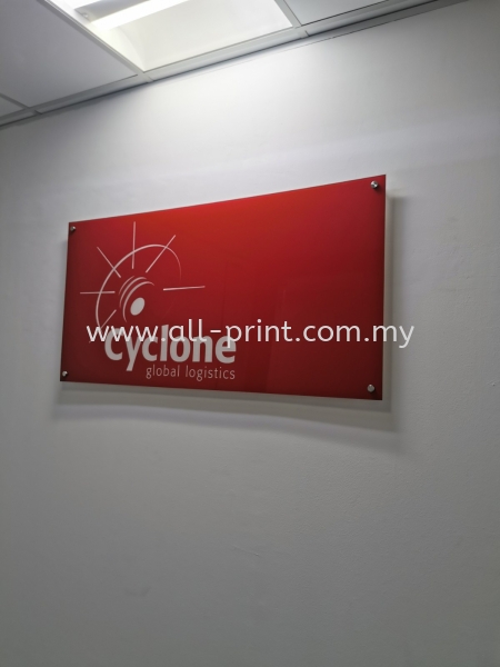 Cyclone Setia Alam - Acrylic Signage