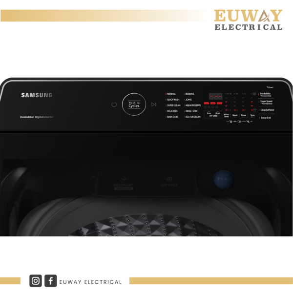 SAMSUNG 13KG TOP LOAD WASHER WITH ECOBUBBLE WA13CG5745BVFQ