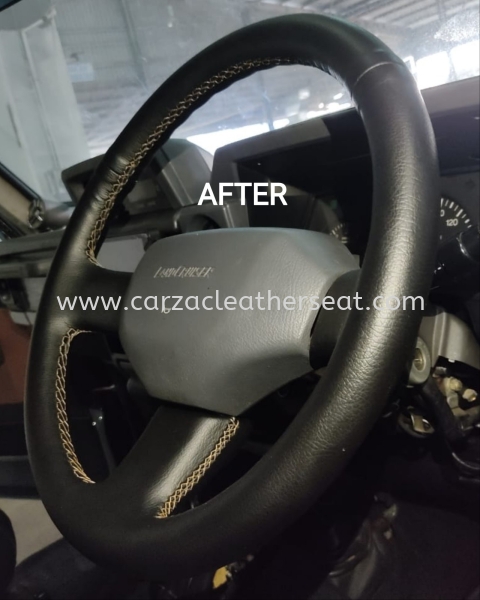 TOYOTA LAND CRUISER STEERING WHEEL REPLACE LEATHER