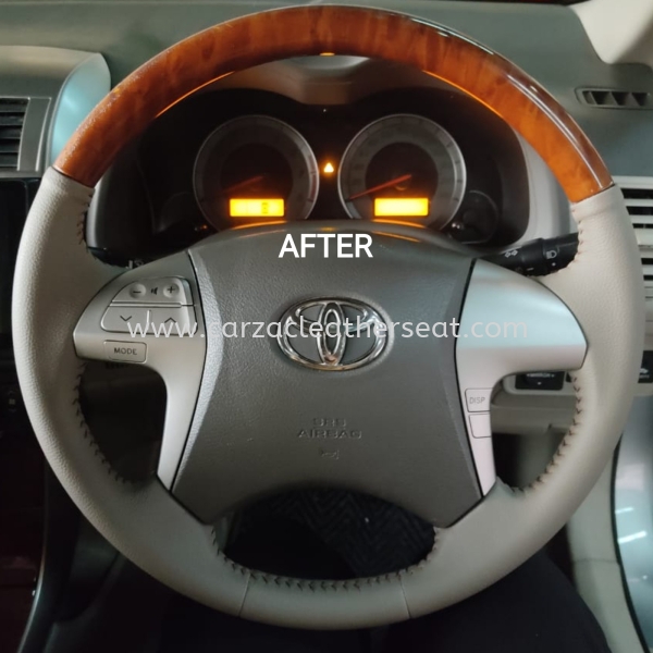 TOYOTA ALTIS STEERING WHEEL REPLACE LEATHER