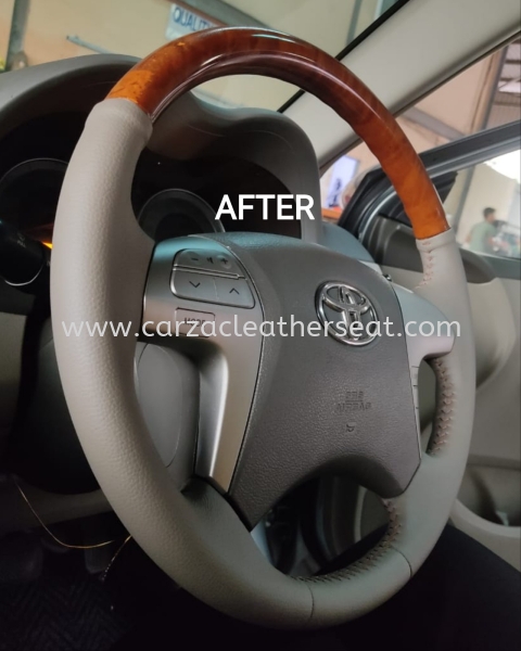 TOYOTA ALTIS STEERING WHEEL REPLACE LEATHER