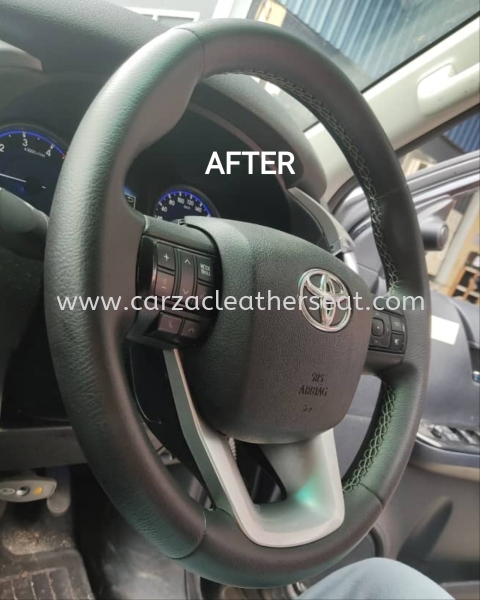 TOYOTA HILUX STEERING WHEEL REPLACE LEATHER
