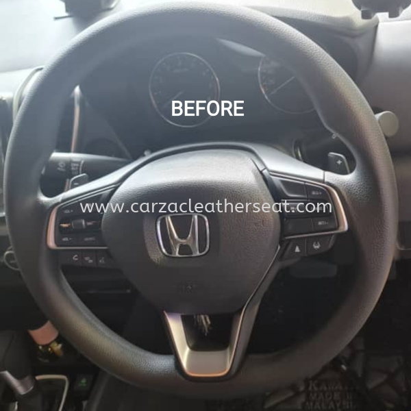 HONDA CITY STEERING WHEEL REPLACE LEATHER