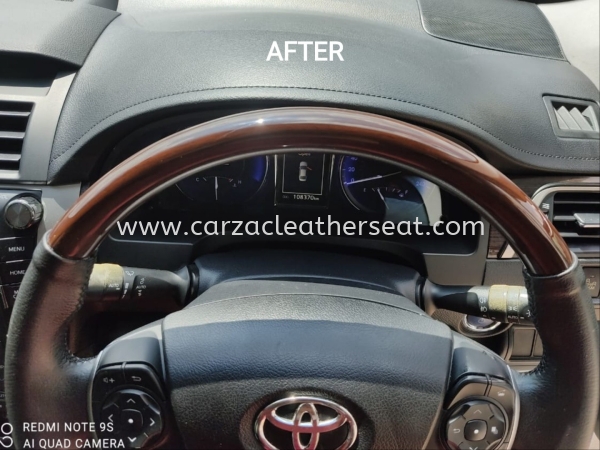 TOYOTA CAMRY STEERING WHEEL REPLACE LEATHER