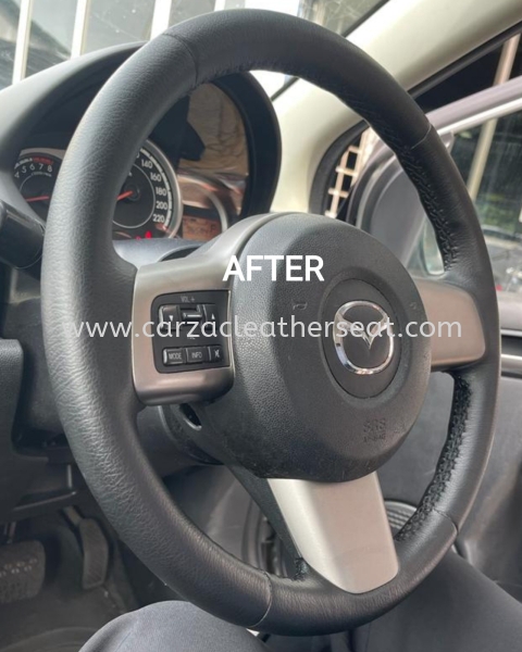 MAZDA 2 STEERING WHEEL REPLACE LEATHER