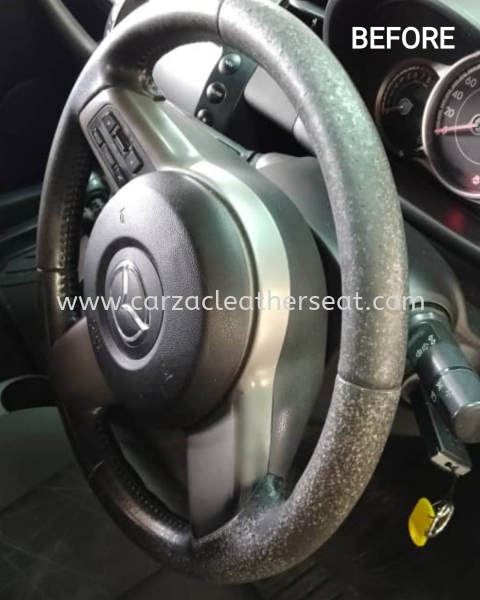 MAZDA 2 STEERING WHEEL REPLACE LEATHER