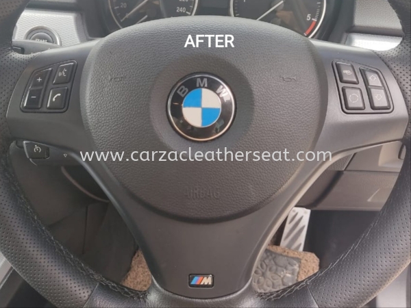 BMW 320d STEERING WHEEL REPLACE LEATHER