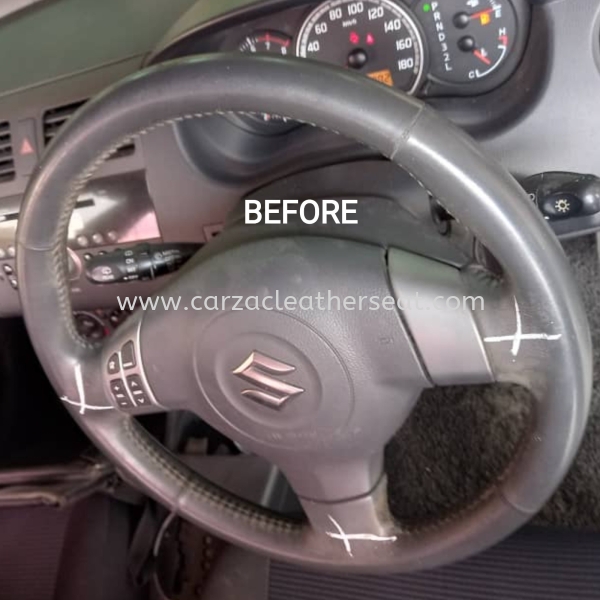 SUZUKI SWIFT STEERING WHEEL REPLACE LEATHER