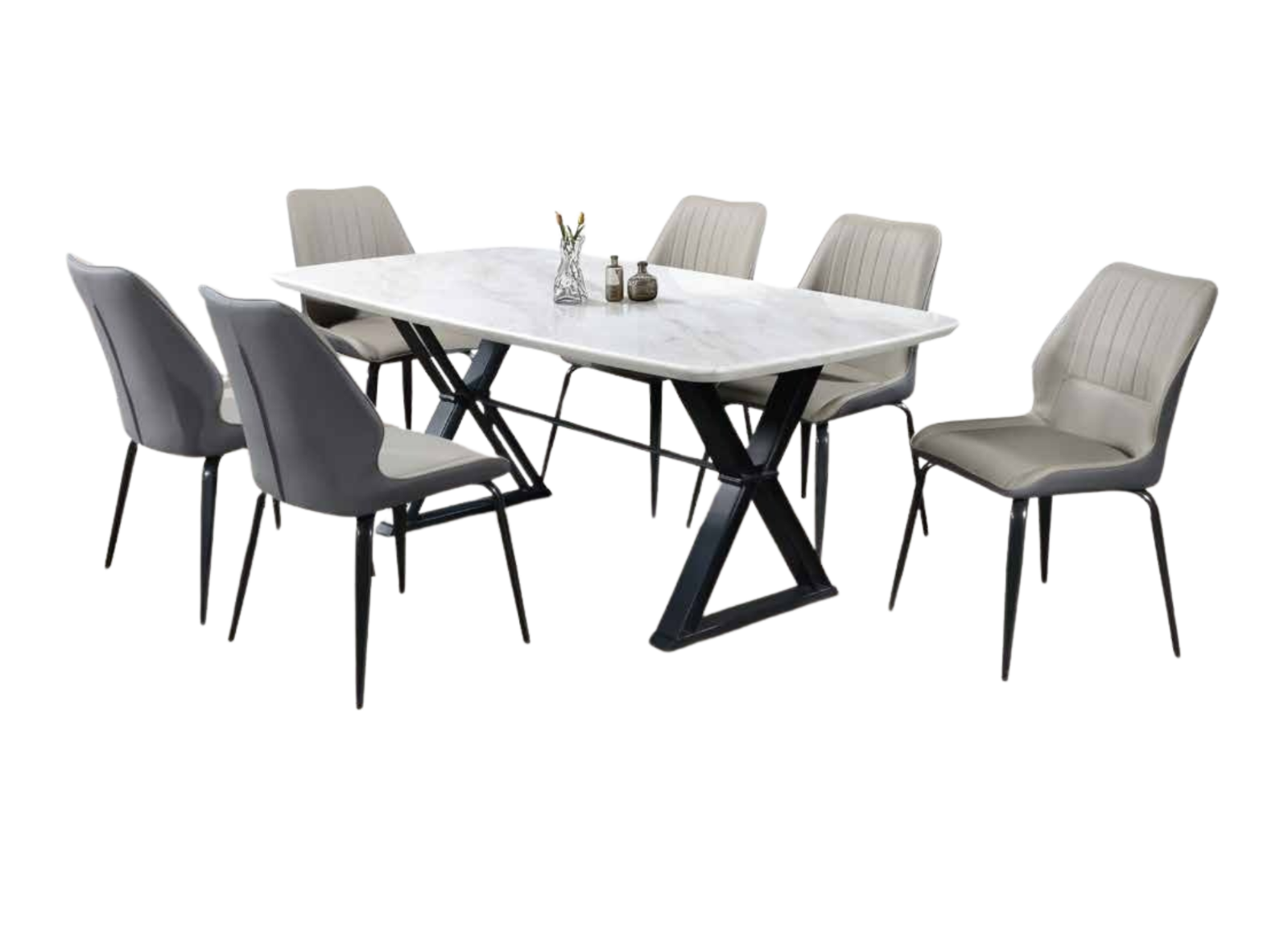 DINING SET (PLZ MT-860-F+89393 LEG)