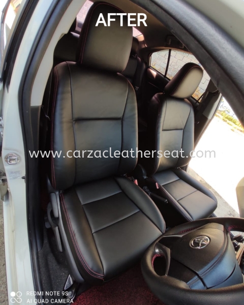 TOYOTA VIOS DRIVER & PASSENGER SEAT REPLACE LEATHER