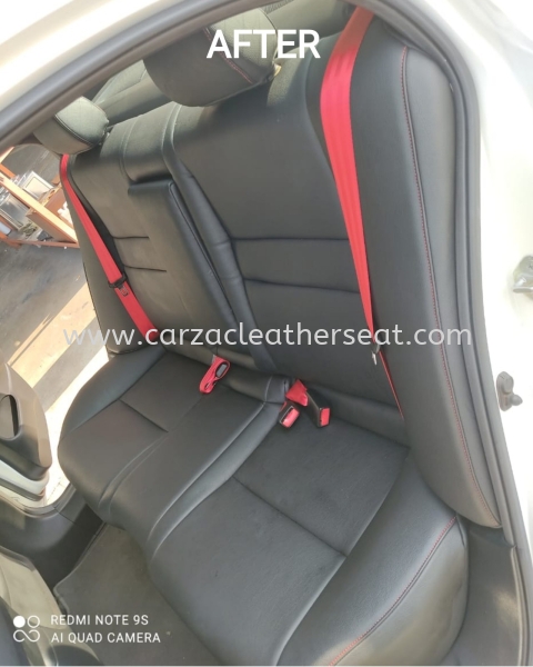 HONDA CIVIC FD SEAT REPLACE LEATHER