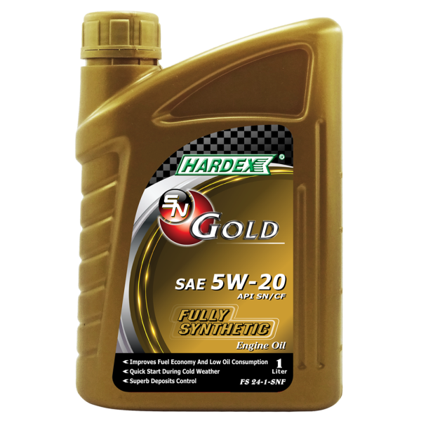 HARDEX SN GOLD FULLY SYNTHETIC ENGINE OIL SERIES SAE 5W-20 - 1L