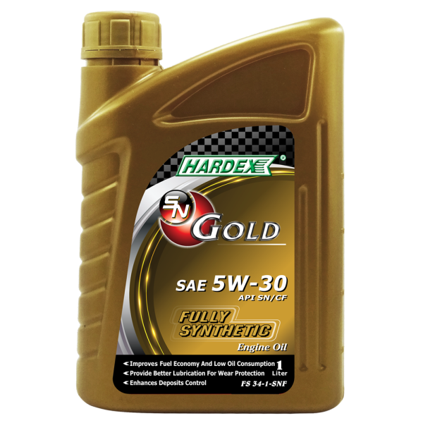 HARDEX SN GOLD FULLY SYNTHETIC ENGINE OIL SERIES SAE 5W-30 - 1L