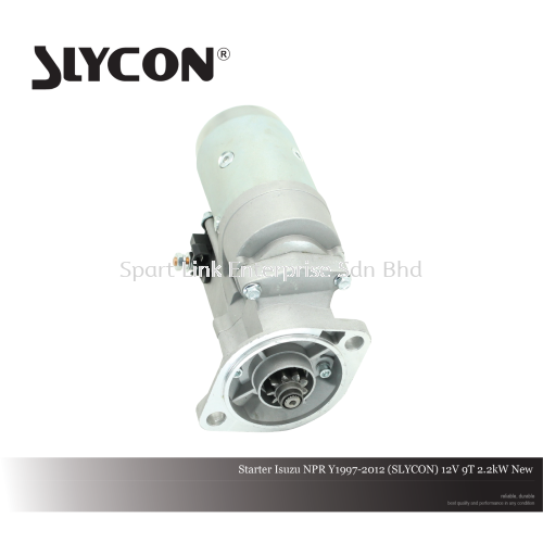 Starter Isuzu NPR Y1997-2012 (SLYCON) 12V 9T 2.2kW New
