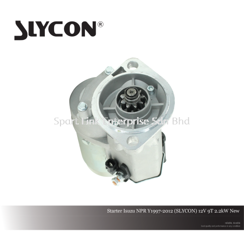 Starter Isuzu NPR Y1997-2012 (SLYCON) 12V 9T 2.2kW New