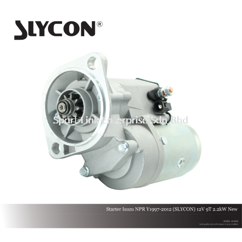 Starter Isuzu NPR Y1997-2012 (SLYCON) 12V 9T 2.2kW New