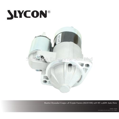 Starter Hyundai Coupe 1.8 Y1996-Y2001 (SLYCON) 12V 8T 1.2KW Auto New