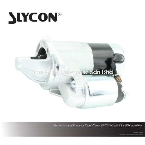 Starter Hyundai Coupe 1.8 Y1996-Y2001 (SLYCON) 12V 8T 1.2KW Auto New
