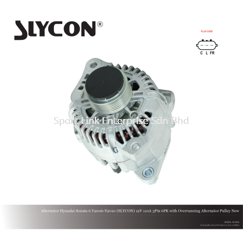 Alternator Hyundai Sonata 6 Y2006-Y2010 (SLYCON) 12V 110A 3Pin 6PK with OAP New