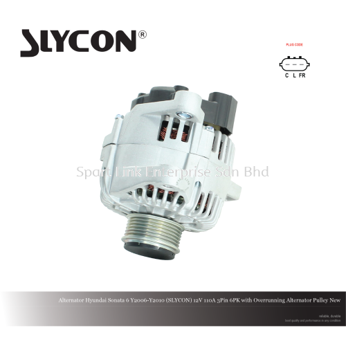 Alternator Hyundai Sonata 6 Y2006-Y2010 (SLYCON) 12V 110A 3Pin 6PK with OAP New